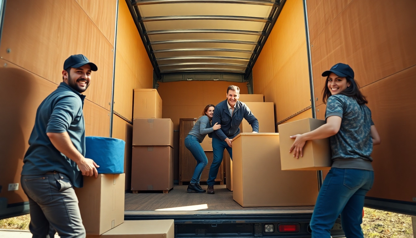 Efficiently organizing a Umzug Erlangen with professional movers, showcasing quality packing and teamwork.