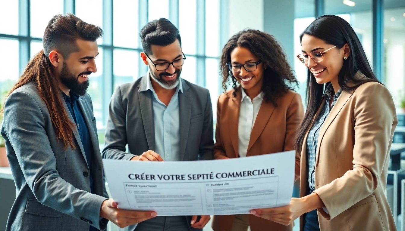 Créez votre societe commerciale avec des entrepreneurs collaborant dans un cadre professionnel dynamique.