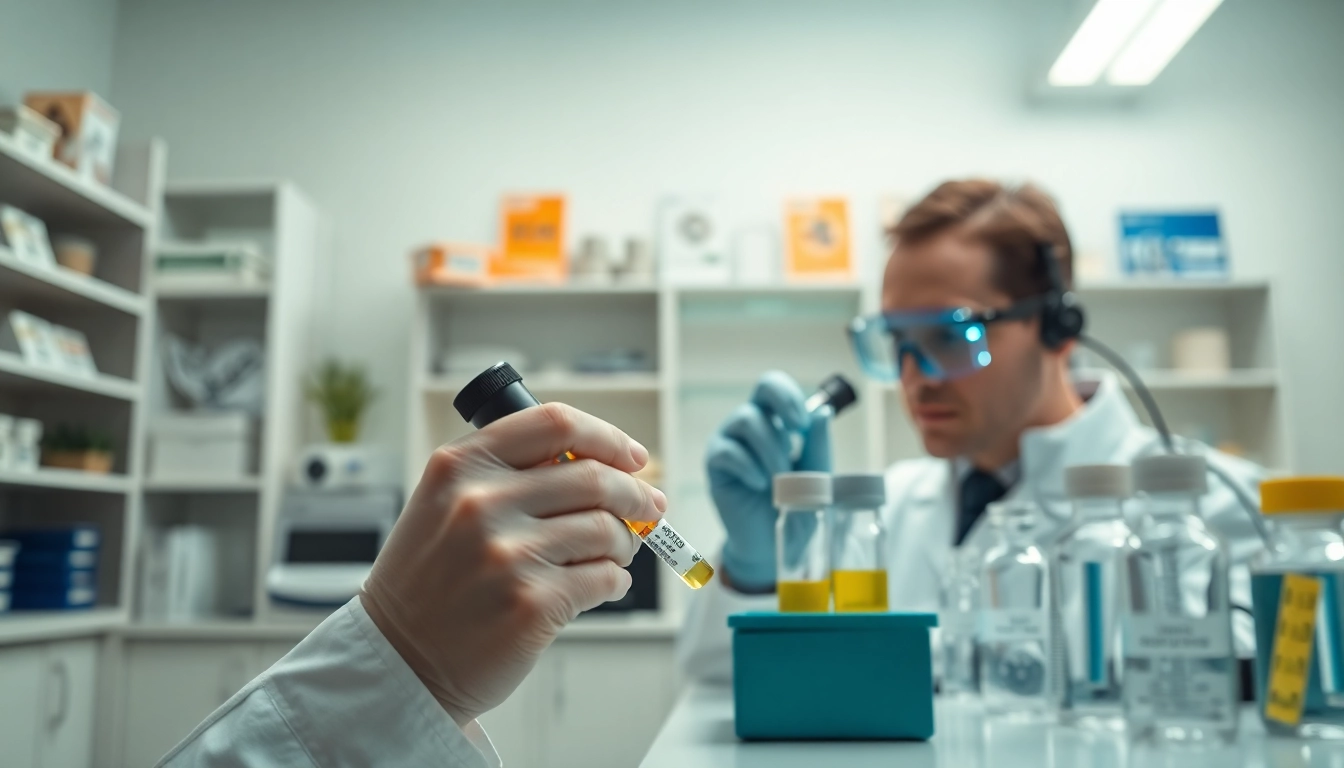 Conducting a marijuana impairment test in a laboratory to ensure safety and accuracy.