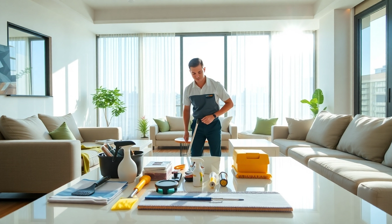 Experts in bond cleaning Brisbane ensuring a pristine living room during a professional clean.