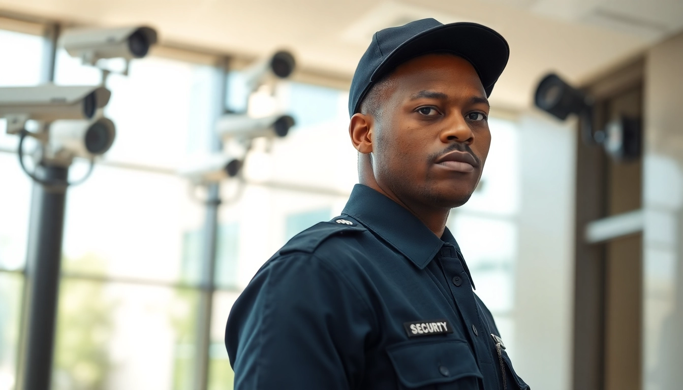 Security Services Fredericksburg professional guarding a corporate facility, ensuring safety.
